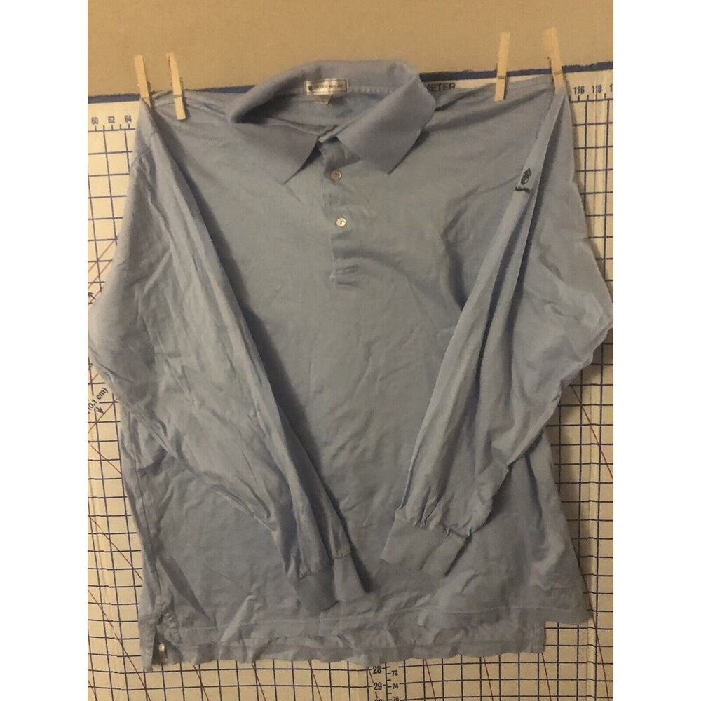 Peter Millar Long Sleeve Cotton Pullover Shirt